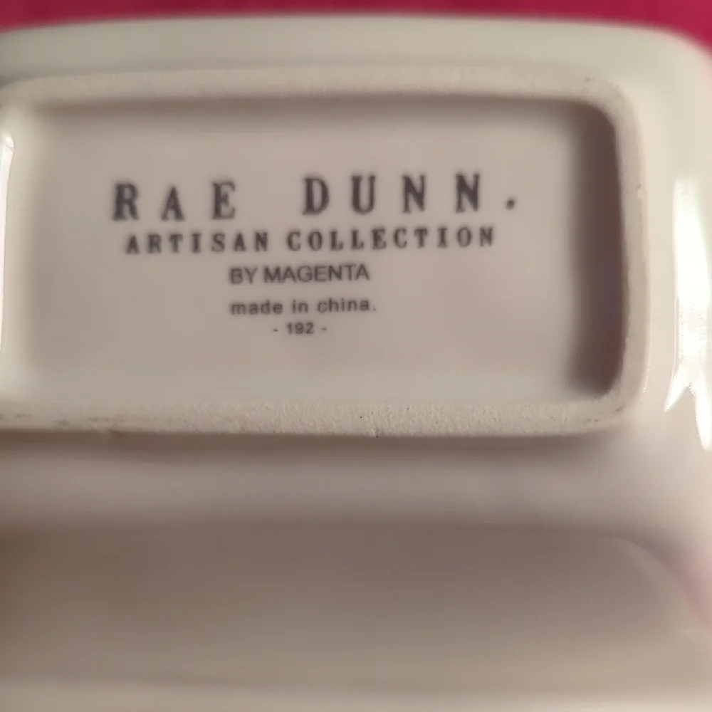 Rae Dunn Divided Dish with Motivational Text